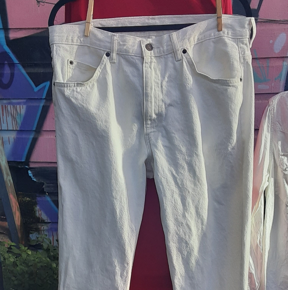 White Levi's 517 Vintage Orange Tab